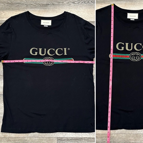 AUTHENTIC OVERSIZE WASHED T-SHIRT WITH GUCCI LOGO - Picture 14 of 16